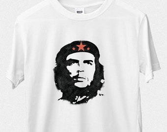 Che Guevara Face Silhouette T Shirt Iconic Retro Political Revolution Ernesto | Street Wear | Fashion Tee