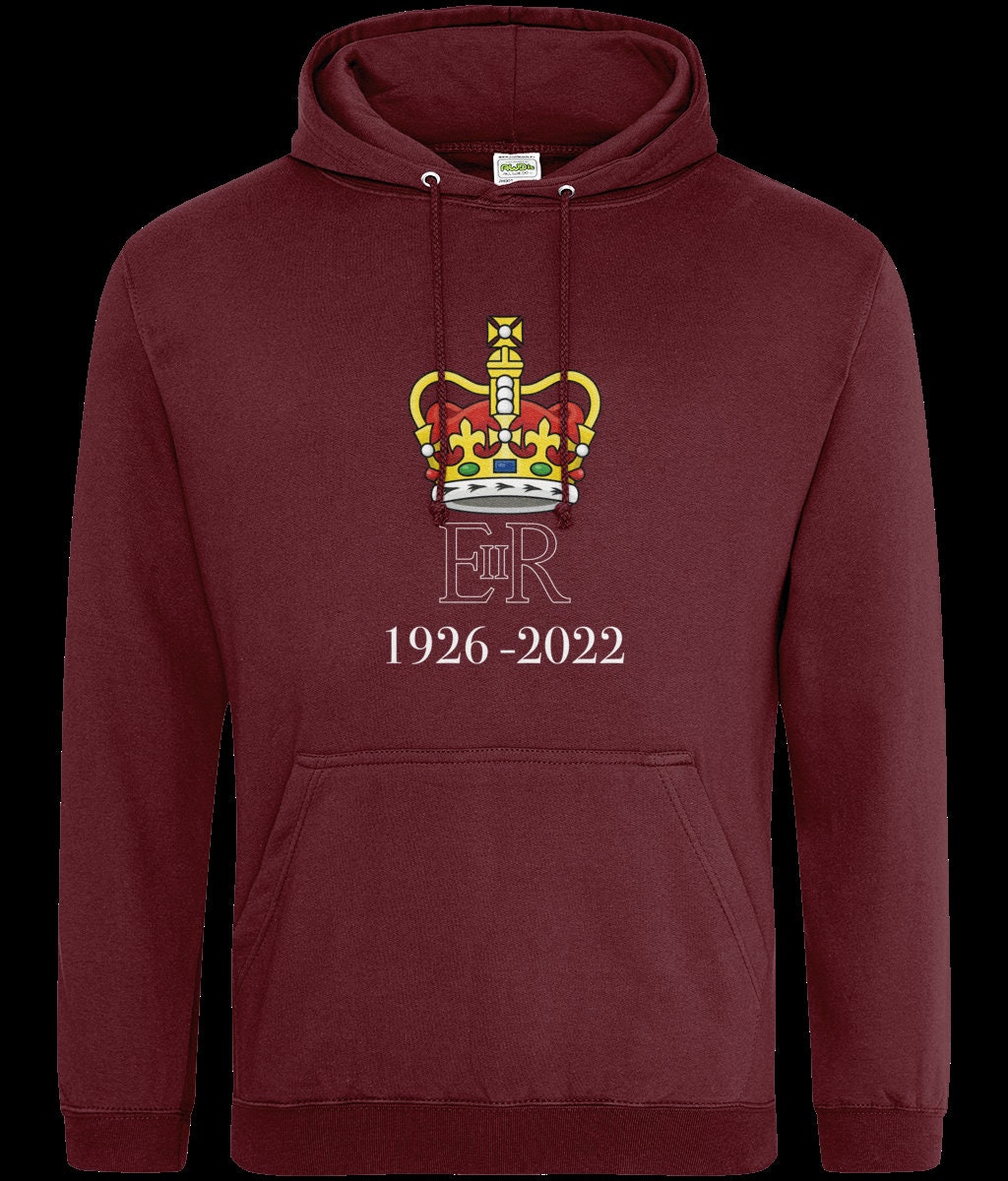 Discover EIIR Her Majesty the Queen Commemorative Hoodie, Remembering Queen Elizabeth Jumper