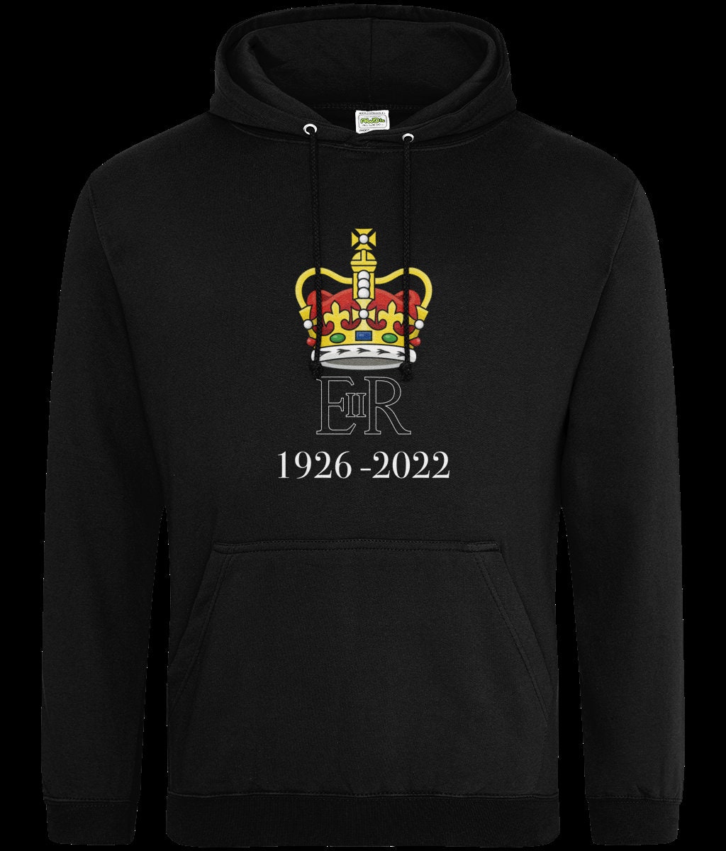 Discover EIIR Her Majesty the Queen Commemorative Hoodie, Remembering Queen Elizabeth Jumper