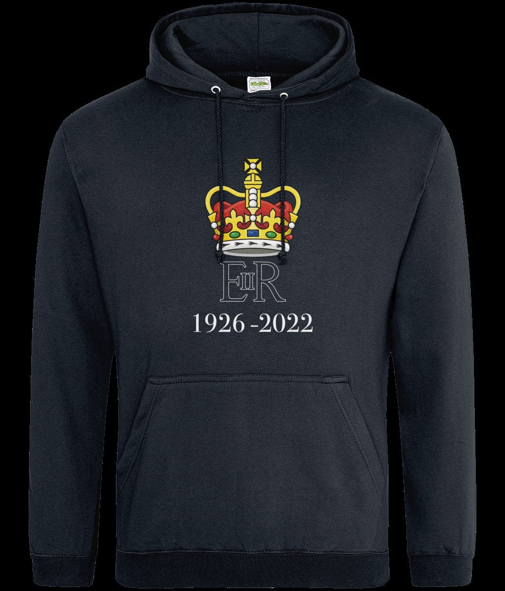 Discover EIIR Her Majesty the Queen Commemorative Hoodie, Remembering Queen Elizabeth Jumper