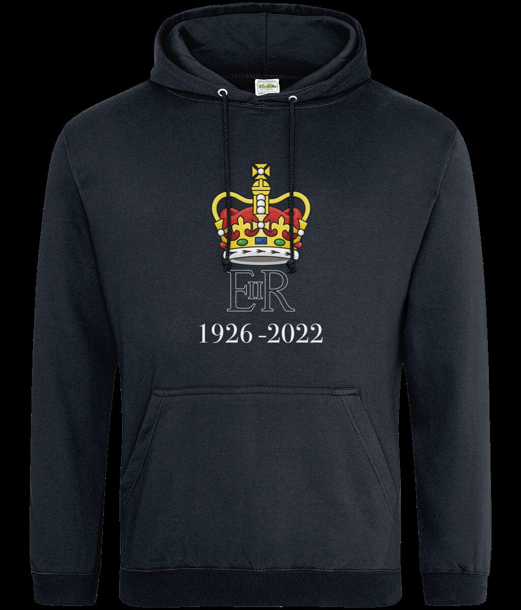 Discover EIIR Her Majesty the Queen Commemorative Hoodie, Remembering Queen Elizabeth Jumper