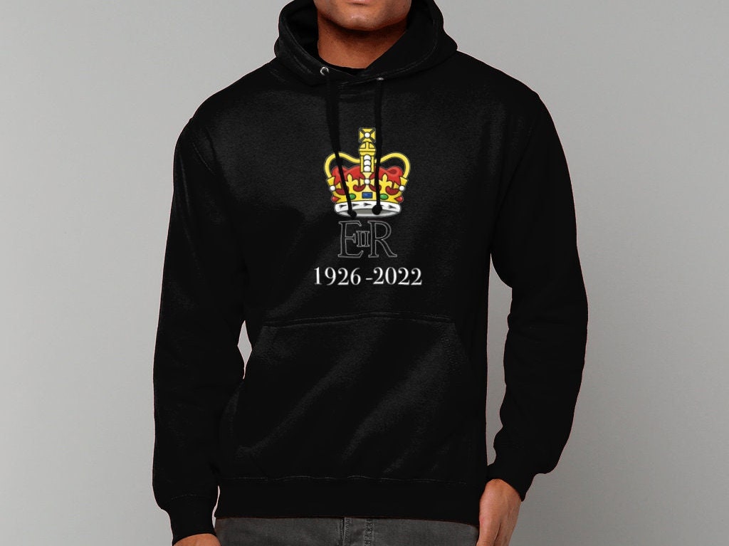 Discover EIIR Her Majesty the Queen Commemorative Hoodie, Remembering Queen Elizabeth Jumper