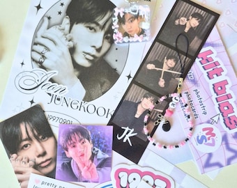BTS Custom Bias Kit Bangtan Boys Jungkook V RM Suga Jimin JHope Jin Taehyung Yoongi Hoseok Namjoon Seokjin Utt Poster Photocard