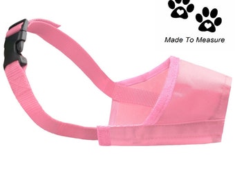 Whippet Dog Muzzle Pink Nylon Comfortable Anti Bite Anti Barking Light Weight Water Proof Strong Safety Pet Puppy Training Muzzle