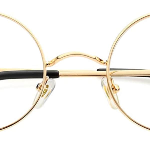 Children's Glasses Kids Small Clear Lens Vintage Style Gold Framed 40mm Glasses Fancy Dress Eyewear Spectacles