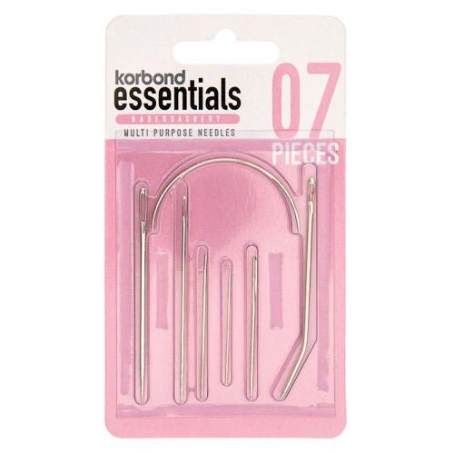 7Pcs Finger Protector Curved Needle Heavy Duty Sewing Needles with