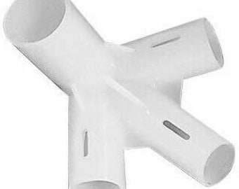 Gazebo Connector 4-Way 25mm x 19mm x19mm x19mm x1 Gazzebo Parasol Tent Shade Canopy Corner Adaptor Pole Connecter White