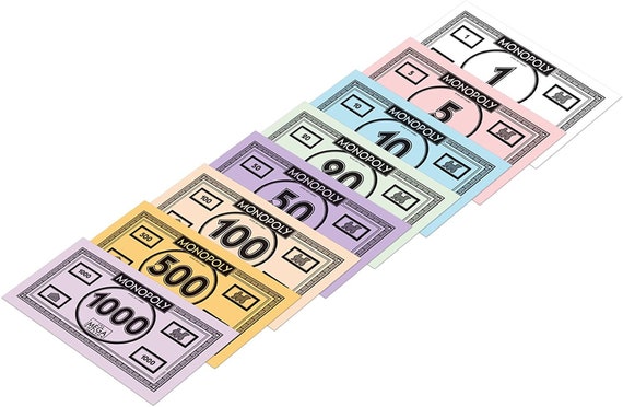 Heerlijk Aan het water supermarkt Monopoly Mega Edition Money Spare Parts Game Cash Wonga - Etsy