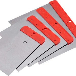 Flexible Filling Blades X4 Metal Plaster Mixing Decorating Plaster