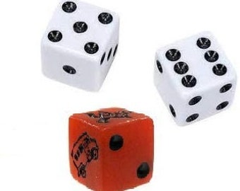 Monopoly Game Speed Dice x3 Vintage Die Monopoly Rare Game Rolling Red White Dice Spare Parts Accessories