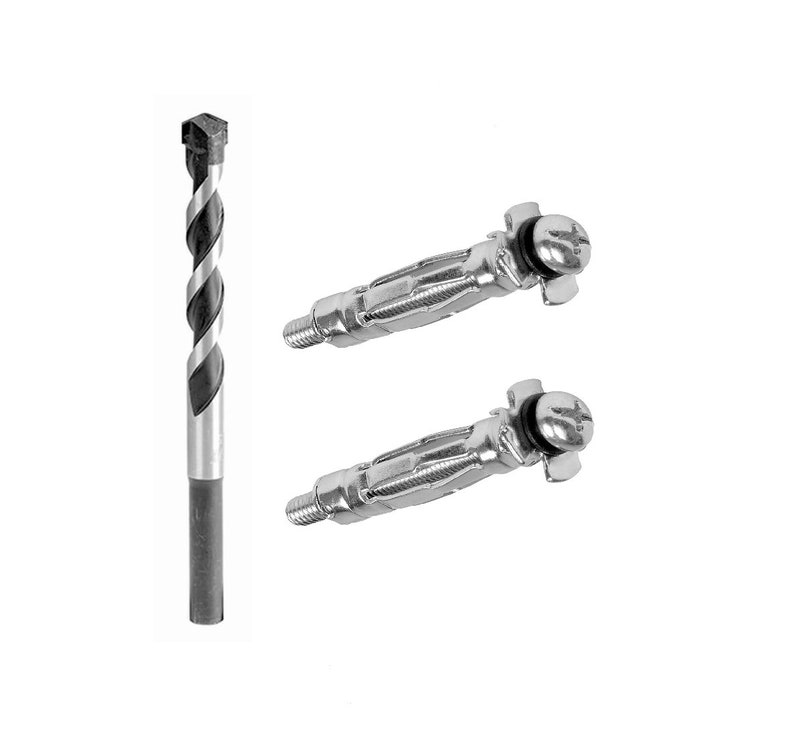 Metal Wall Plugs and Correct Size Drill Bit Expanding Anchors Bolts