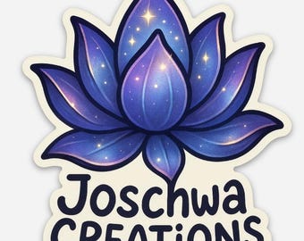 Lotus Flower Sticker – Original Art, Weatherproof Vinyl Decal