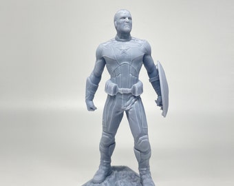 Captain Resin Sculpture: Desk Decor, Gaming Station Figure (2.5x2.75x5.5)