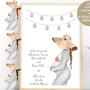 Babyparty Spiele | Geschenk werdende Mutter | Gästebuch personalisiert | Download | Gästebild | Babyshower Party deutsch | Gästebuchseite