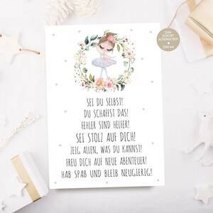 Christmas gifts for children, gift idea Christmas gift for the child, affirmation poster, download, DIY, affirmations, gift for girls