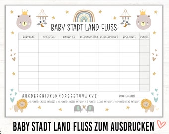 Baby Shower Games City Country River pdf boho baby shower party printable game english baby shower gifts guessing game surprise