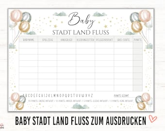 Town Country River Baby Shower Printable, Baby Shower Games, Baby Shower Party Games, Town Country Baby, Baby Shower Gifts