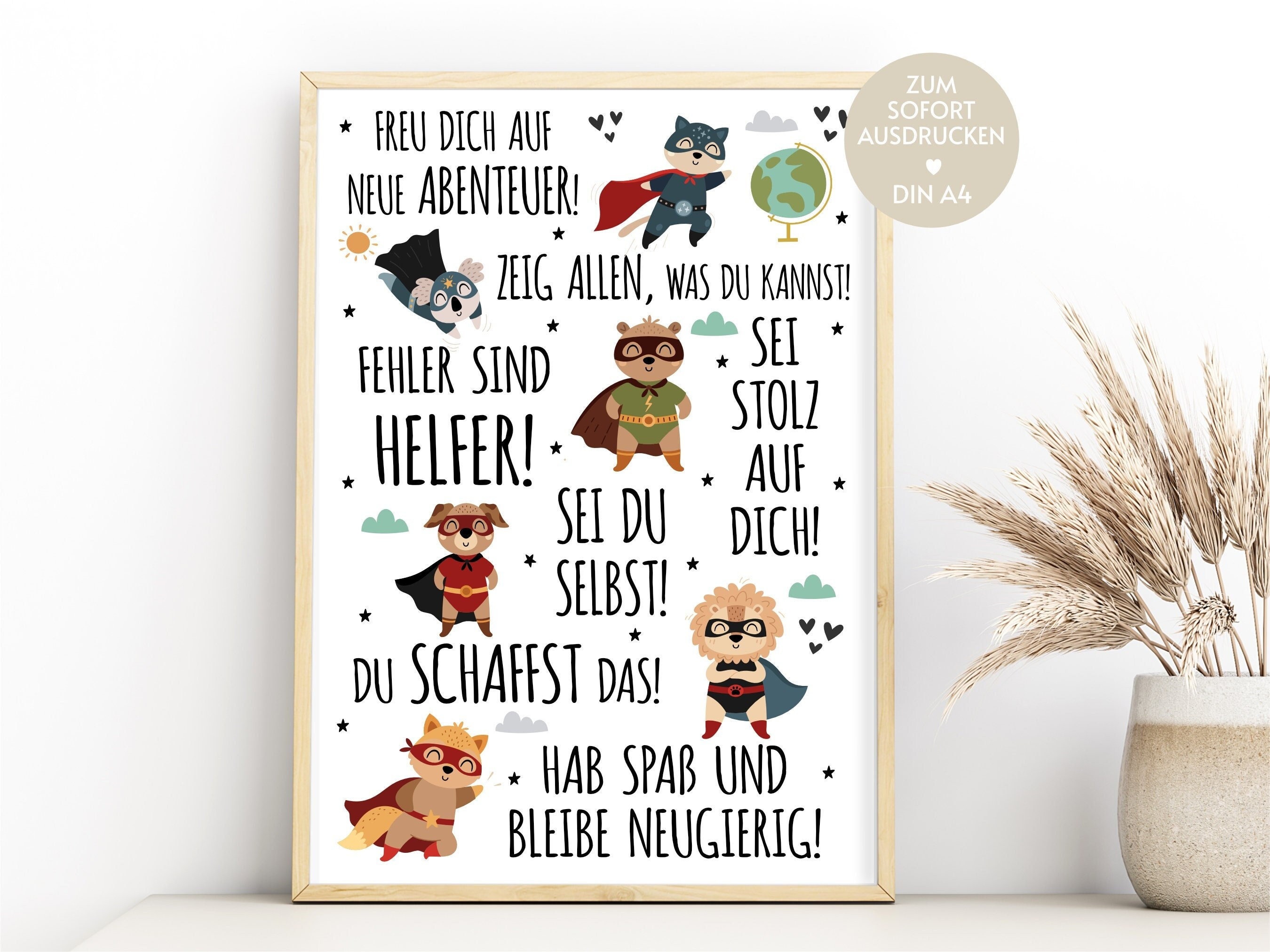 WOGEKA ART Plaque en tôle rétro – Pizza Pasta Vino & Amore – Inscription amusante comme idée de cadeau pour les fans d'Italie pour un anniversaire, Noël comme plaque décorative 20 x