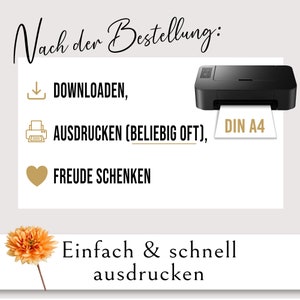 Sofortdownload PDF Vorlage für Erzieherinnen Geschenk – schnell ausdrucken und liebevolles Dankeschön basteln