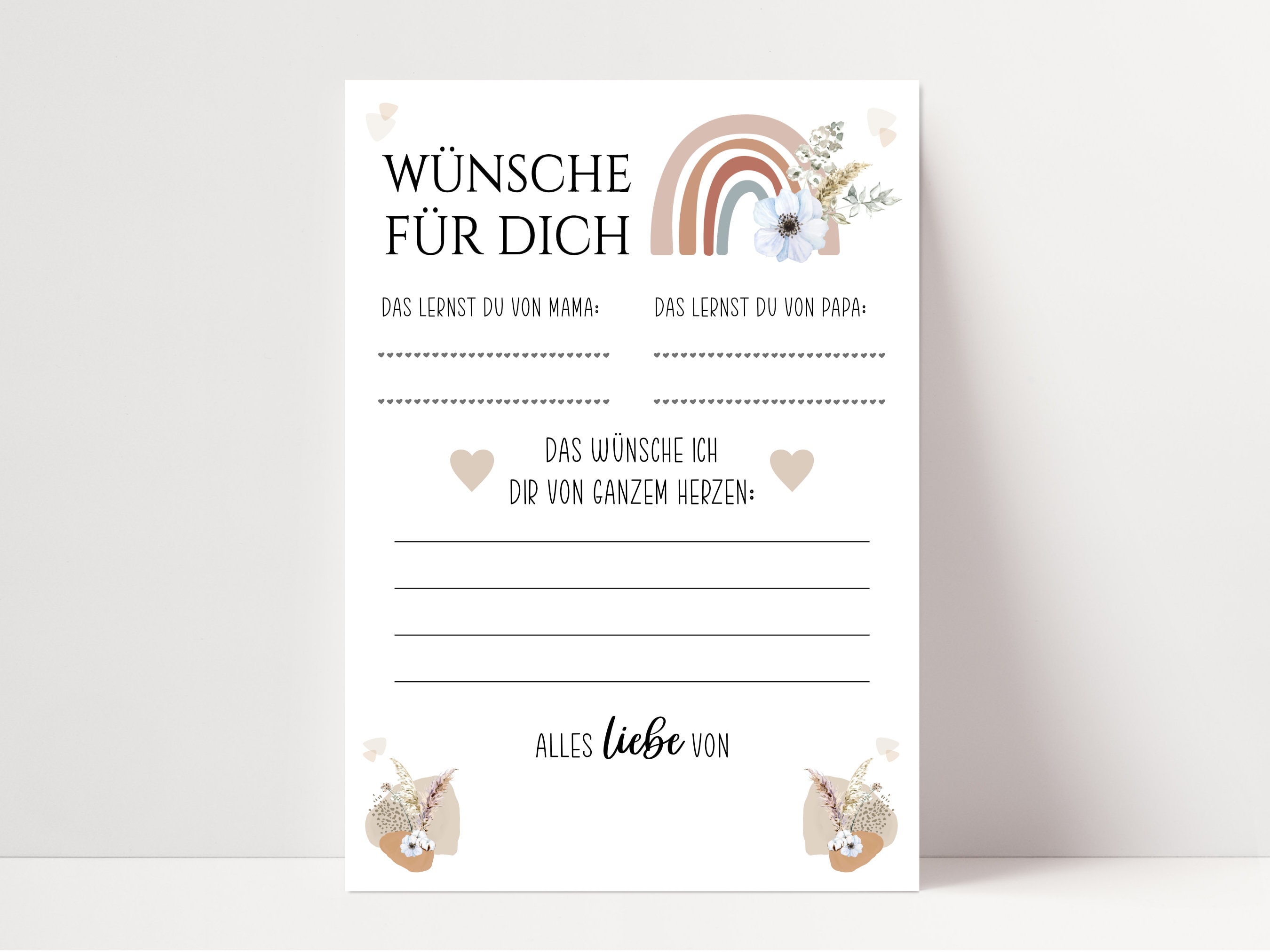 Baby Shower Games Baby Shower Rainbow, Guessing Game Wish Card for the Baby,  Pdf, Tip Card Baby Party Game to Print Out - Etsy, image size:2700x2025