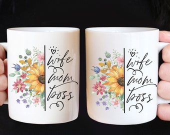 Mom Floral Coffee Mug, Mug for Mom, Mom Coffee Mugs, Mother's Day Gift, Mom Coffee Cup, Mom Gift, Mama Mug, Mom Present, Gift for Mom