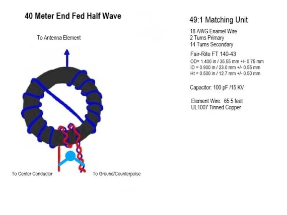 No Tune End Fed Half Wave 40/20/15/10M Rugged Portable EFHW HF hq nude picture