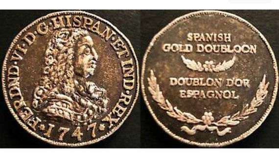 Rare Promotional 1747 Spanish Gold Doubloon Etsy rare-promotional-1747-spanish-gold-doubloon-etsy