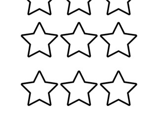 4.5cm pdf star pattern