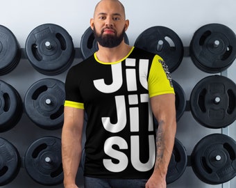 Brazilian Jiu Jitsu Rash Guard | Japanese Characters | Compression Shirt Rash Guard | Block Letters | Short Sleeve | NoGi Rash Guard