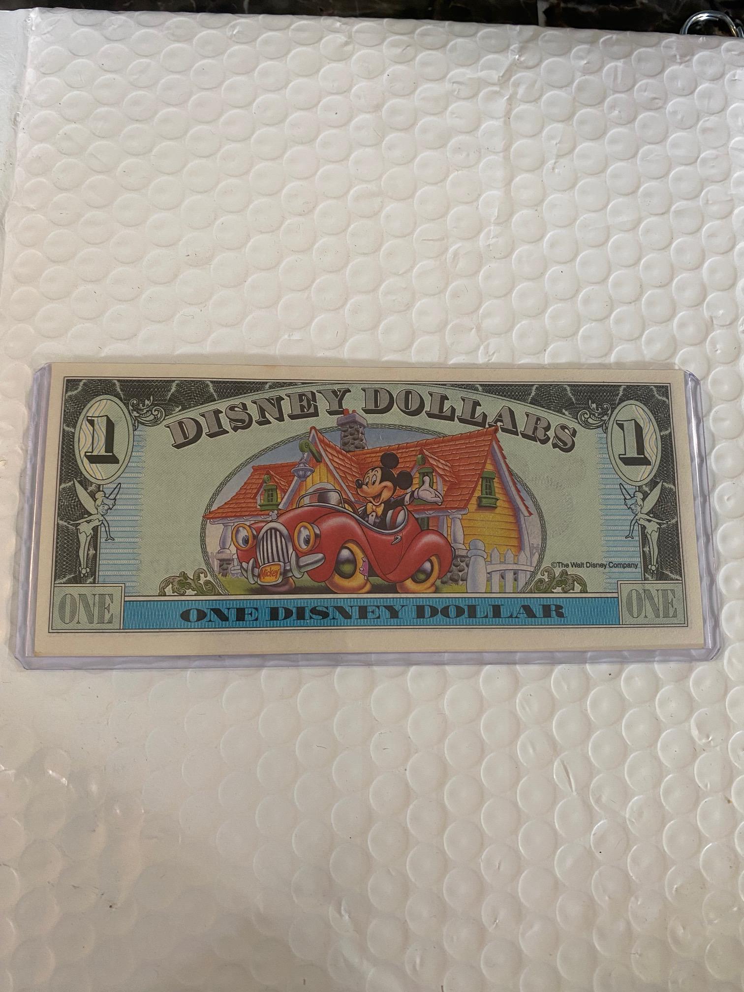 ディズニーダーラーズ　ミッキーマウス　ヴィンテージ 65年記念　1993年 1993 Disney Dollar Mickey's 65th Birthday Anniversary-uncirculated