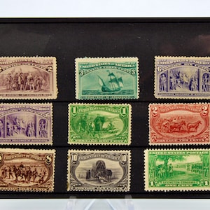 Old US Stamps, 1891-1925 Mixed Collection of Mint Stamps, Scott #231-617, Hinged, Original Gum/No Gum, High CV: 675.00 USD