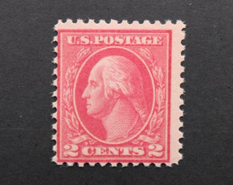 Old US Stamp, Series of 1917-1919 Washington 2c Scott #500 Deep Rose (type la), Mint, NH, OG, High Cv: 600.00