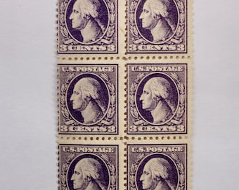 Old US Stamps, Series of 1917 Scott #501 Mint Block of 10 Stamps NHOG High CV: 325.00