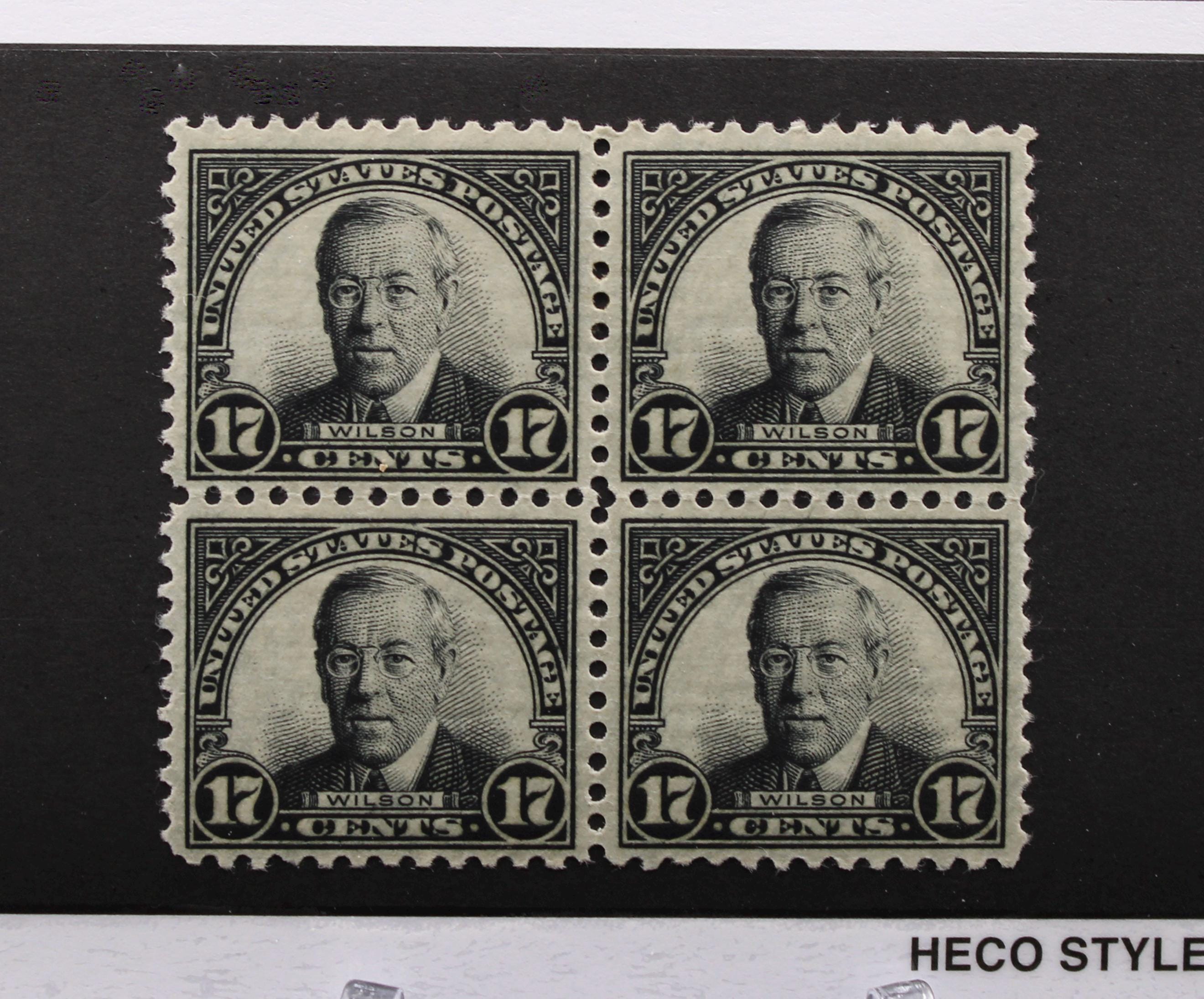 アメリカの古い切手、1925年発行の通常切手、ウッドロウ・ウィルソン17