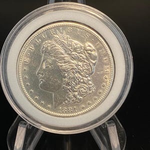 1881  Silver Morgan Dollar almost uncirculated to MS condition, Good Date!