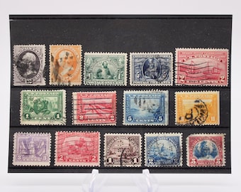 Old US Stamps, 1870 - 1922 Mixed Collection of Valuable Used Stamps, Scott #151-573, No Gum, H/NH High CV: 500.00
