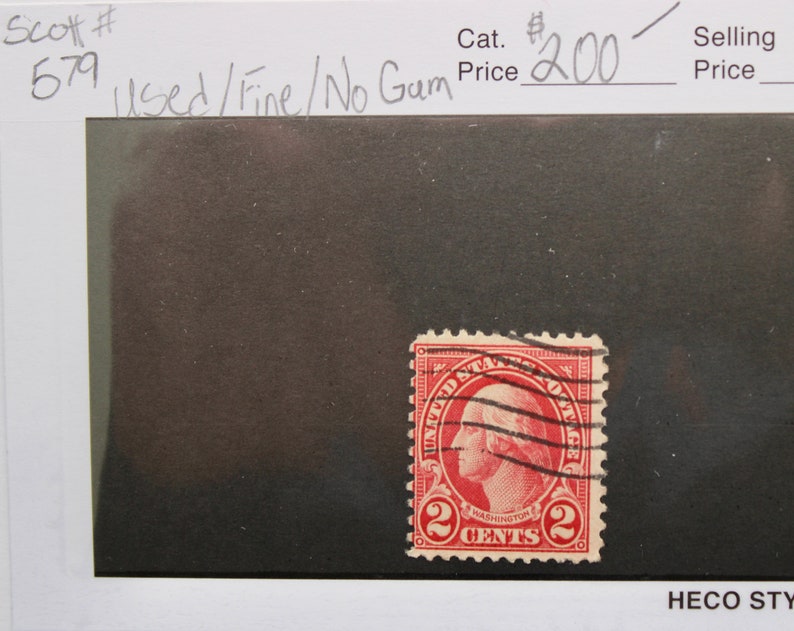 Old US Stamp 1923 Rotary Press Printing Scott 579 Perf. 11 X Etsy