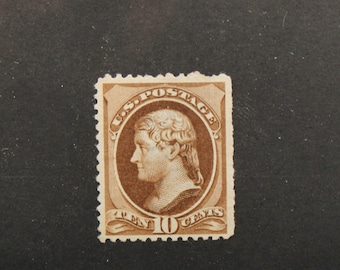 米国ビンテージ切手 1956年発行のモンティセロ20セント切手10枚セット。未使用の