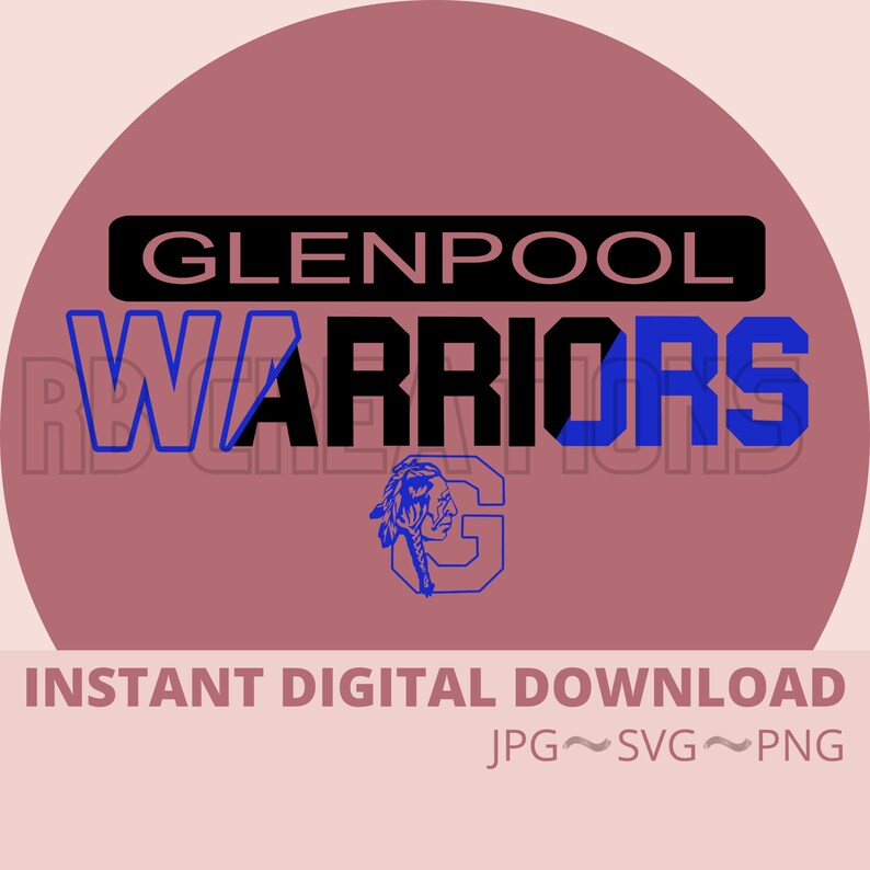Glenpool Warriors SVG Glenpool Warriors PNG Glenpool Etsy