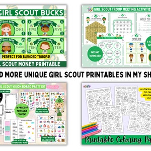 Girl Scout Money Printable All Levels Girl Scout Troop Daisy Dollars ...
