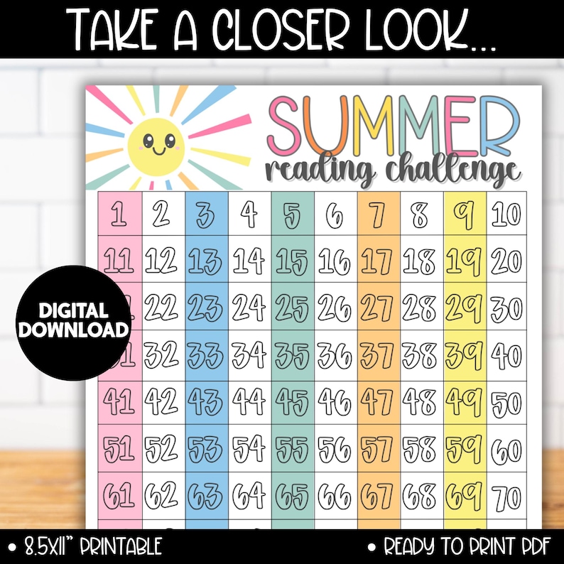 Summer Reading Log Printable Bundle, Kids Reading Challenge Chart, Reading Tracker, Book Log, Summer Literacy Activity for Kids image 5