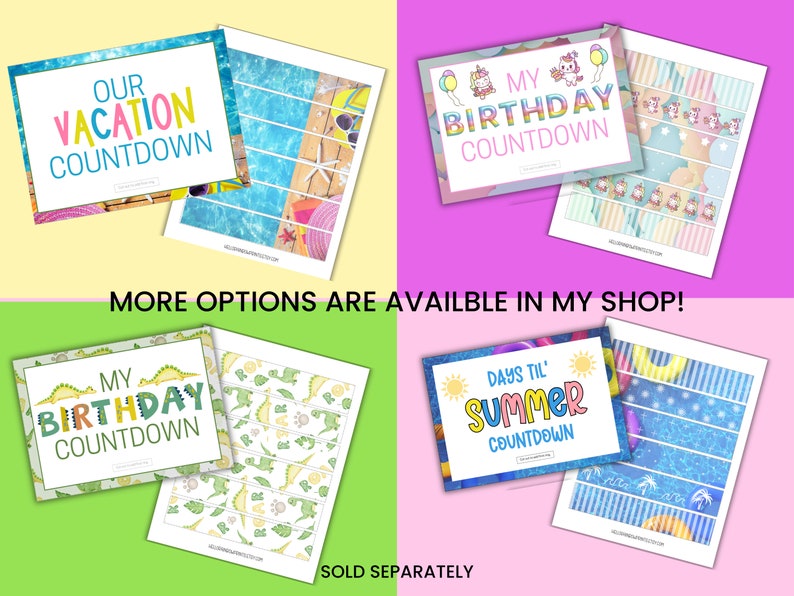 Cruise Vacation Printable Paper Chain Countdown Summer Etsy