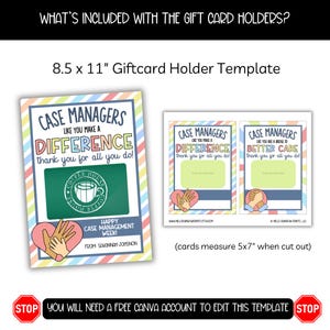 Case Manager Week Appreciation Gift Tag Banner Bundle, Case Management ...