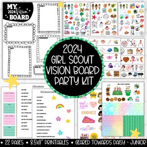 23-24 Back to School Kid's Vision Board Vision Board for Children Goal  Setting Future Board Memory Book Gratitude 
