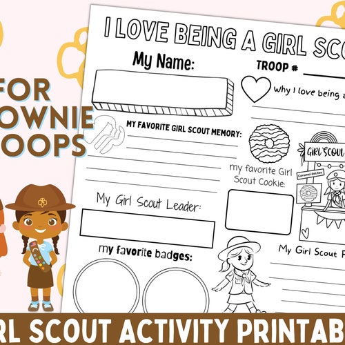 Girl Scout Bridging Certificate Daisy to Brownie Brownie to - Etsy