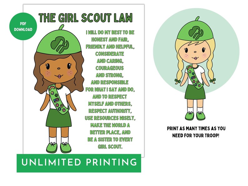 Girl Scout Troop Leader Binder Poster Girl Scout Troop Etsy