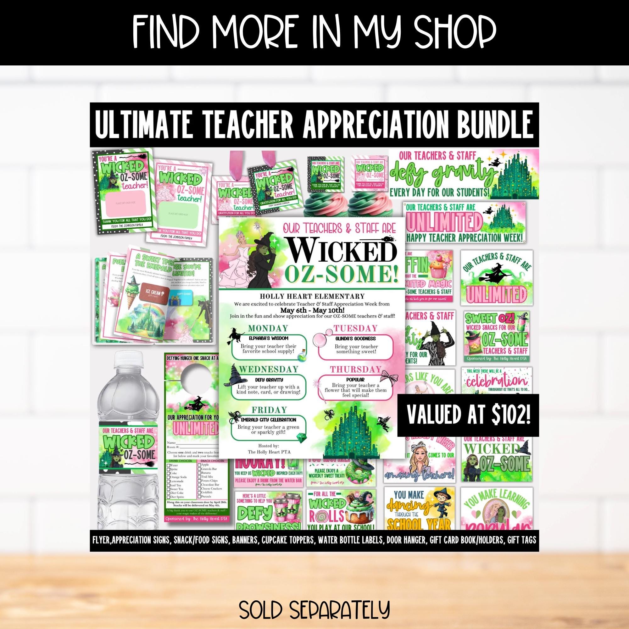 Spring Time Appreciation Week Teacher Appreciation Week Floral Theme Flyer, Teachers Staff ...