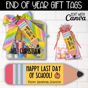 Etichetta regalo per matita di fine anno per insegnanti, idee regalo per l'ultimo giorno di scuola da etichette regalo per insegnanti e studenti, sacchetto regalo, regalo per matita per studenti