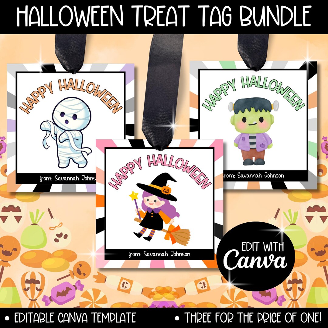 Halloween Geschenkanhänger - 60 Stück Mit Hanfseil Für Süßes Oder Saures