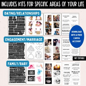 2026 Vision Board for Men Printable, Manifest New Year Goal Setting Vision Board Supplies Planner Template, Affirmations Board Clipart Image image 3
